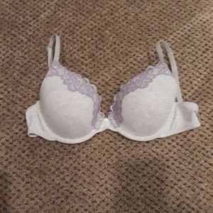 Aerie heather gray and purple bra